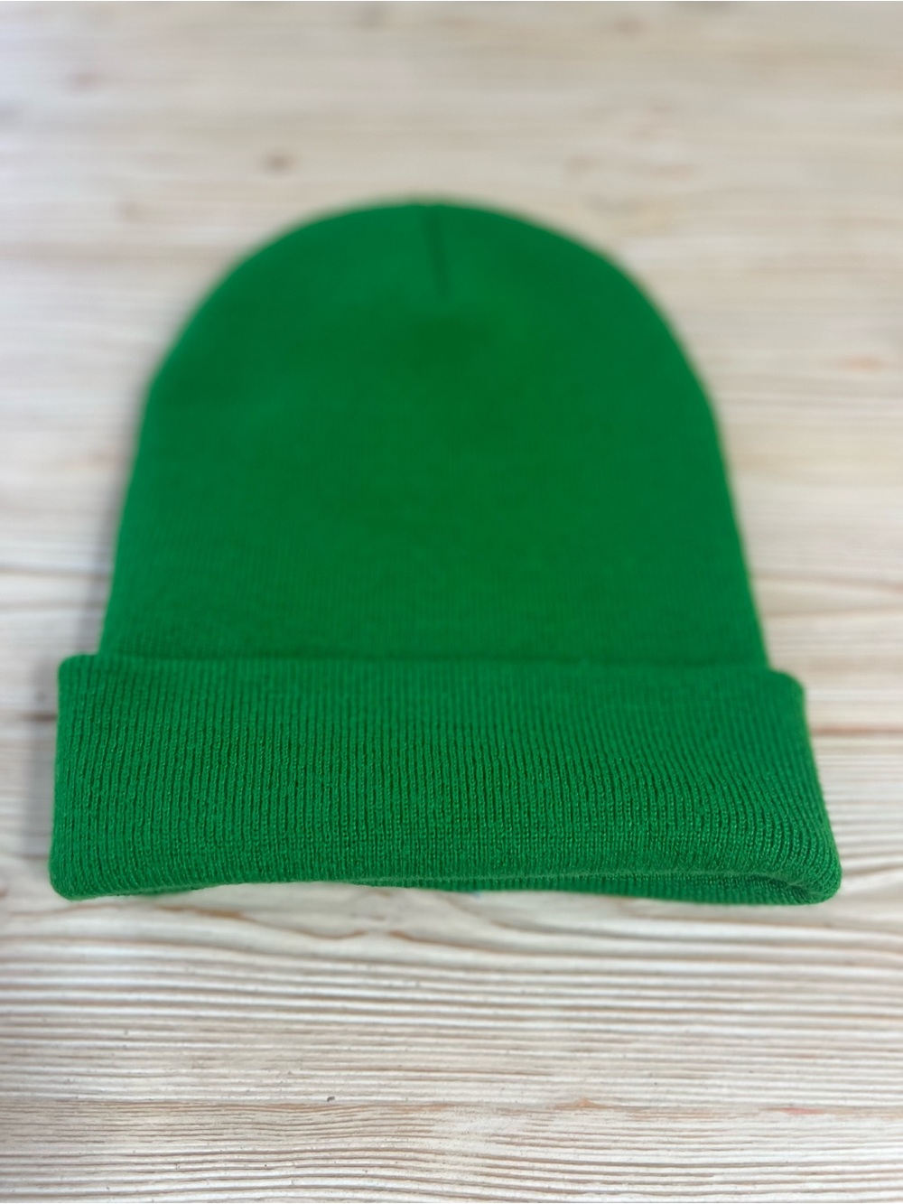 Carhartt Watch Cap Beanie Green Knit Cuffed Logo Hat One Size - Picture 5 of 5